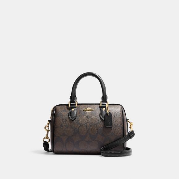COACH Handbags - NWT Coach Outlet Mini Rowan Crossbody In Signature Canvas